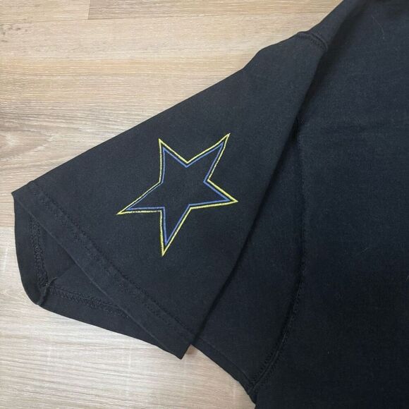 Vintage XL Boogie Nights Graphic Promo Tee Black Rainbow Lettering Made In USA - Picture 3 of 4